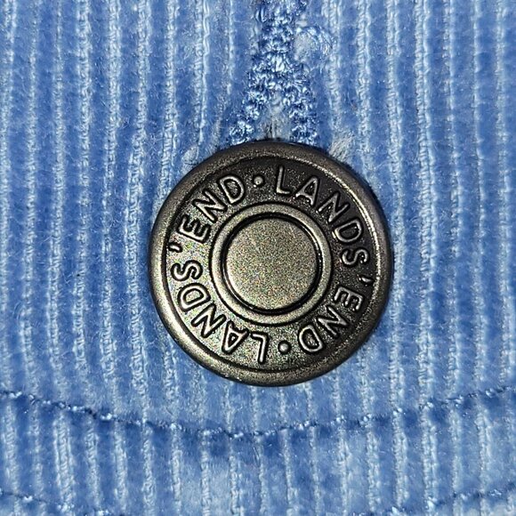 Lands' End Childs Corduroy Trucker Jacket Kids Size S(4) Blue Button-Front - Picture 6 of 11